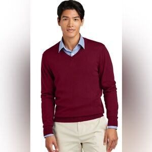EUC Like New Brooks Brothers 346 100% Merino Wool V Neck Sweater